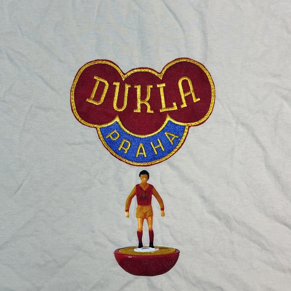 Dukla Praha Ascolour Martina Tee Women's XL Butter Relaxed Boxy Prague Football
